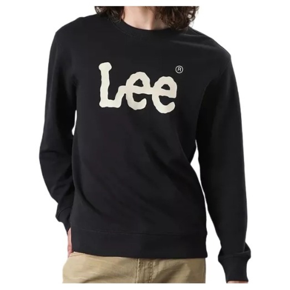 Lee Men's Long Sleeve T Shirt Tee Burgundy/Black Graphic Logo‎ Size S - Picture 3 of 7